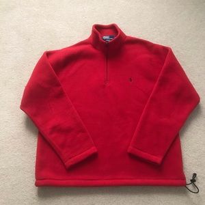 Men’s fleece Polo Pullover
